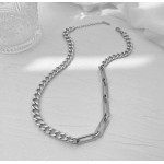 Trendy Chain Silver Color Necklace 